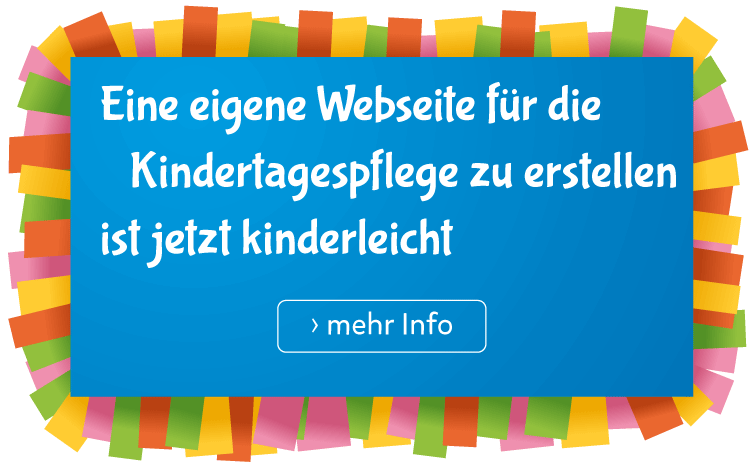 Banner Webseitenbaukasten Kindertagespflege
