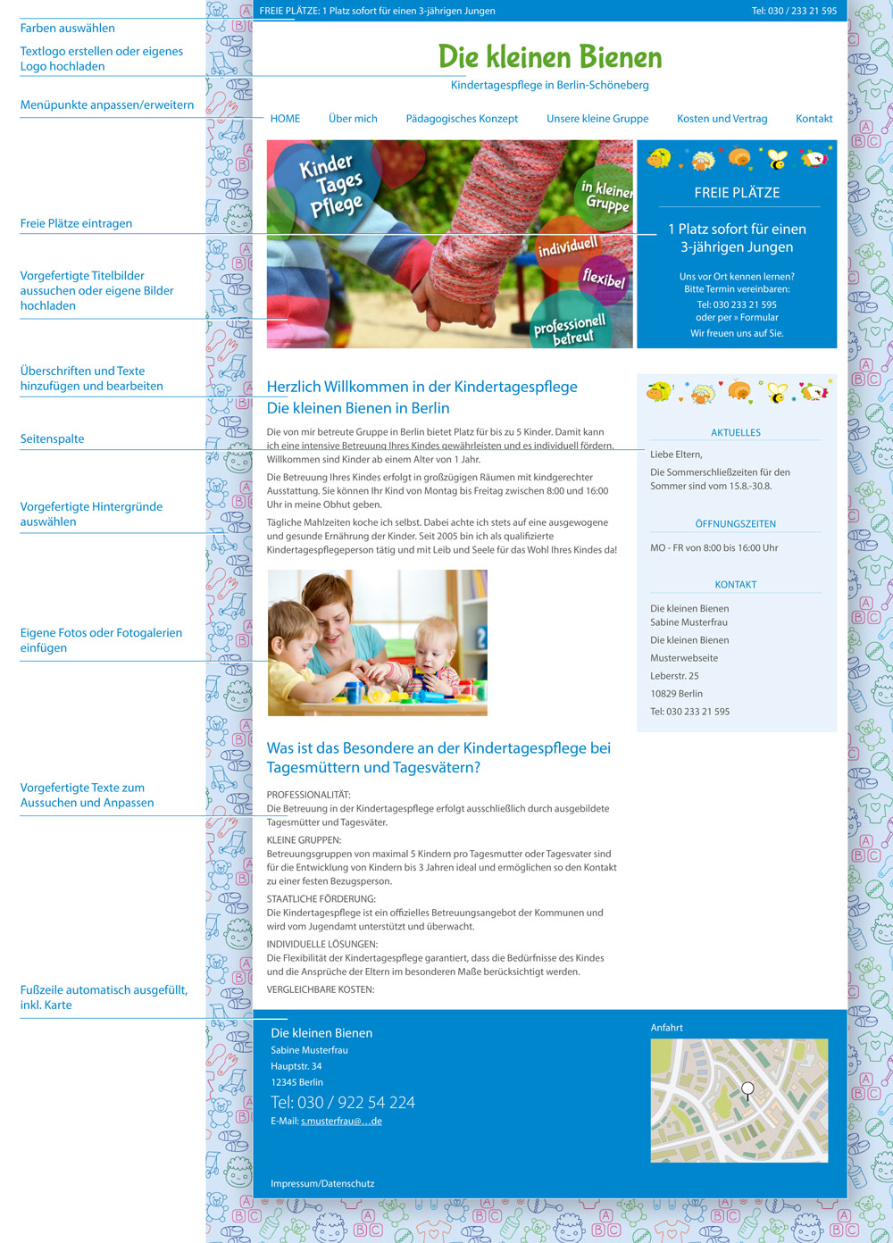 Musterwebseite Abbildung: Musterwebseite